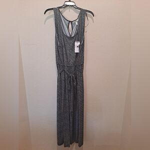 H by Halston Womens XXXL Jet Set Jersey Knit Wide Leg Crop Jumpsuit NWT …